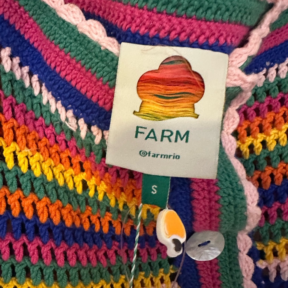 FARM Rio Multicolor Crochet Blouse - Picture 4 of 4